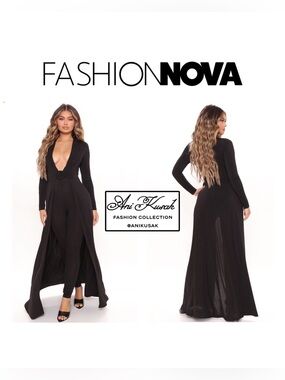 Fashion Nova Black Jumpsuit
